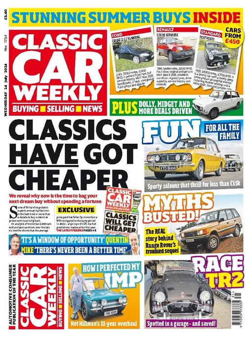 Titeldetails für Classic Car Weekly nach H BAUER PUBLISHING LIMITED - Verfügbar
